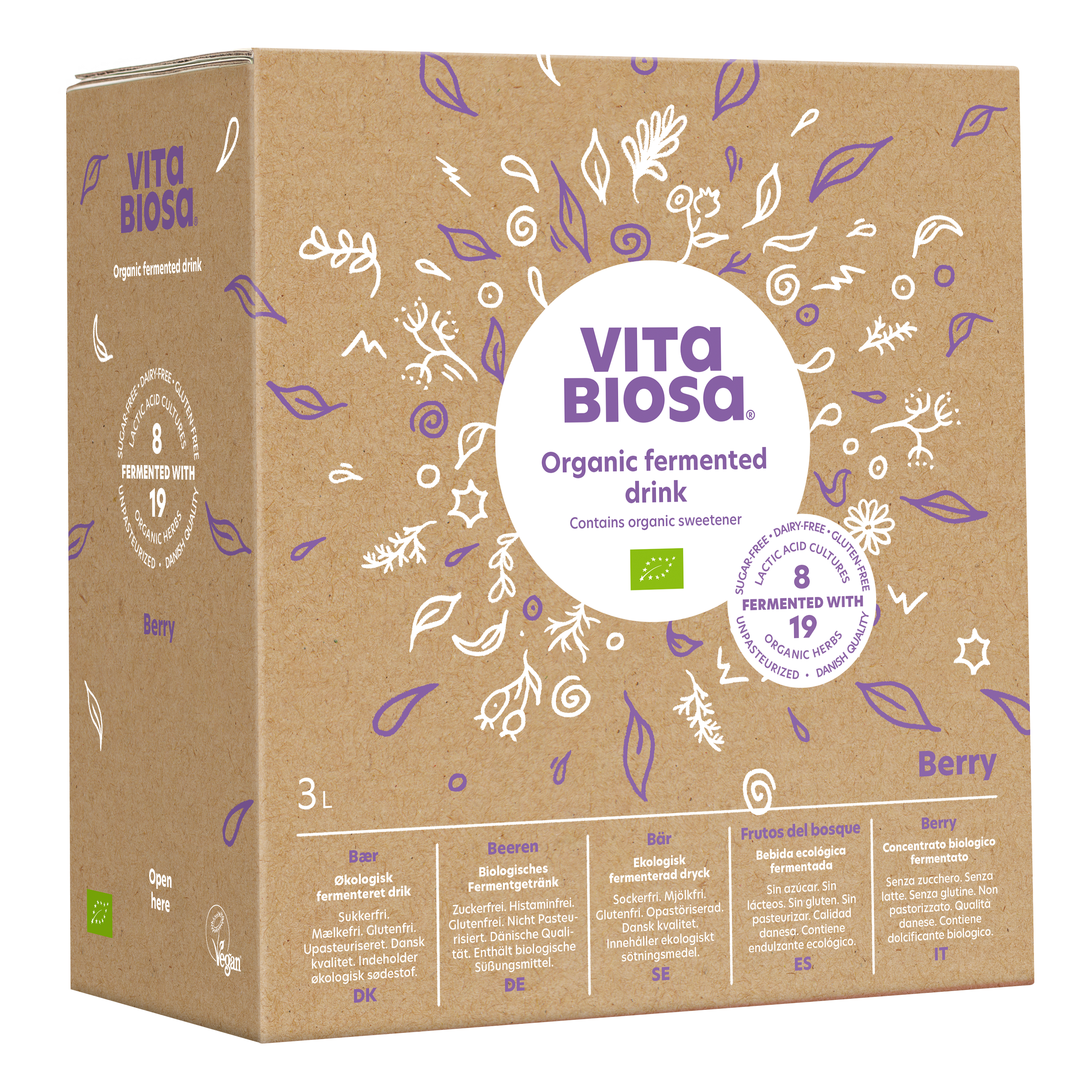 Vita Biosa Bær 3 liter Øko
