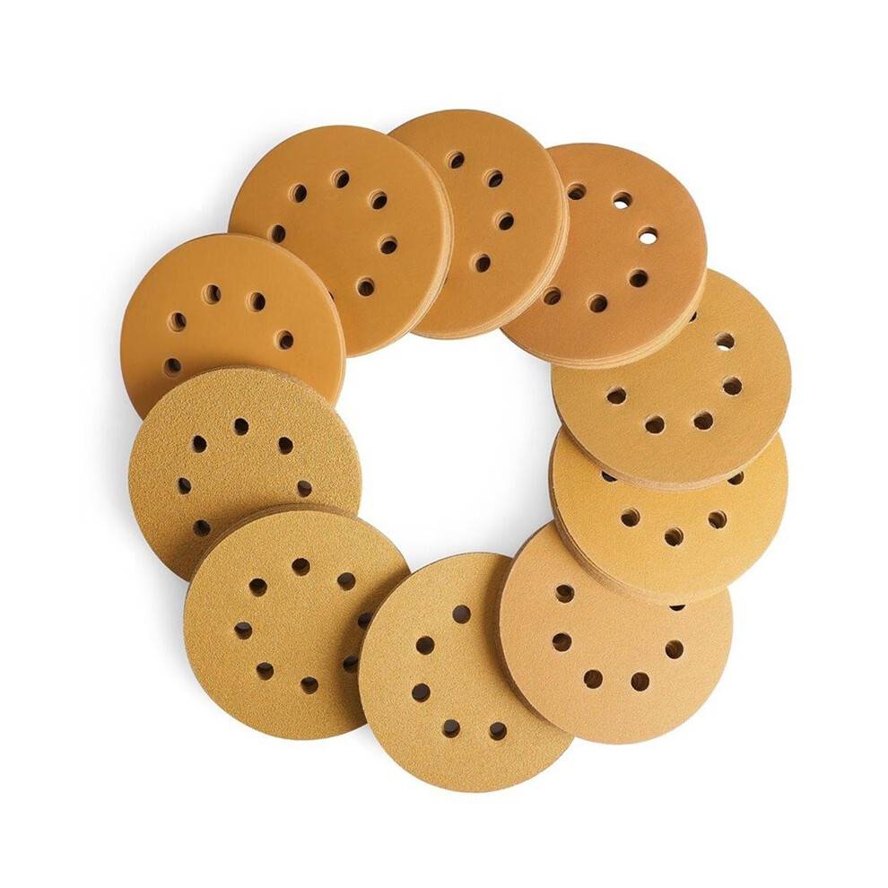 50-Piece Sanding Discs Set for Random Orbital Sander, Assorted Grits for Wood & Metal 320