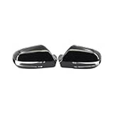 2st Backspegelkåpor Keps Kompatibel for Mercedes Benz W207/C207 CLS Klass W219 R230 R171 2008-2011 2198102576(Black)