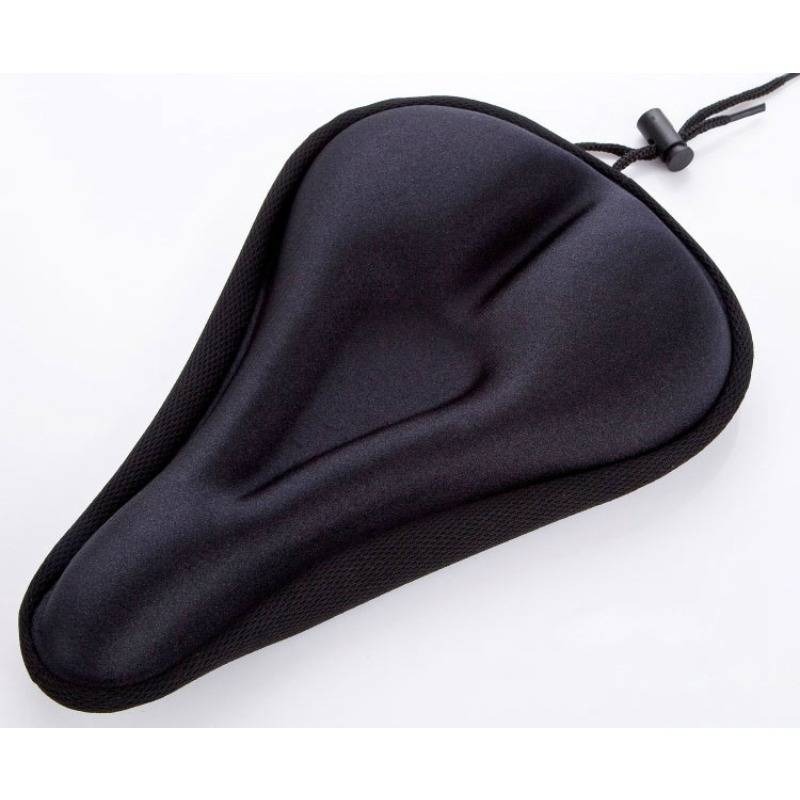 Gel Bike Seat Cover - Breathable, Thickened Foam With Anti-slip Lining For Mountain Bikes, Black