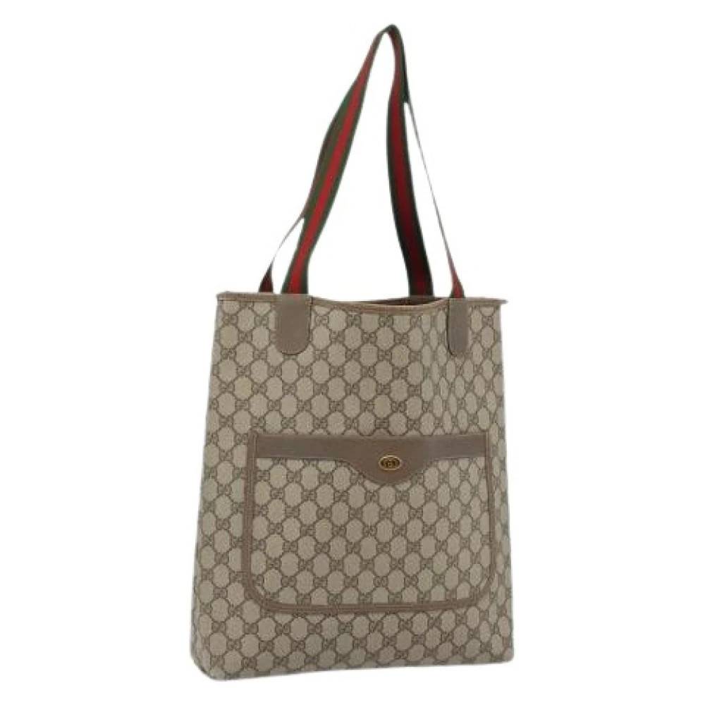 Gucci Vintage Pre-owned Vintage Tote Bag - Vintage - Dame - Beige - ONE SIZE - Uld
