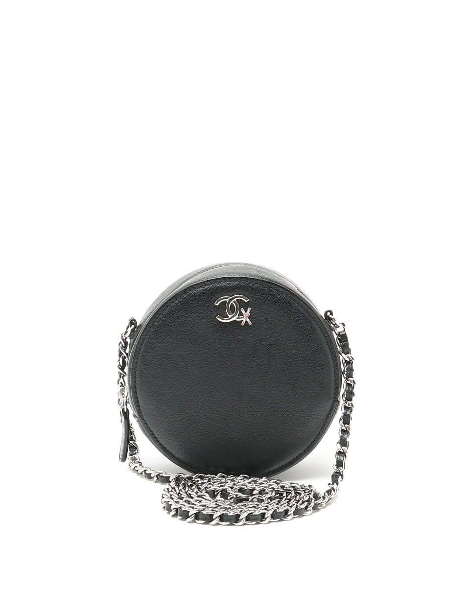 Chanel CC Ski Round Chain Bag - Black (One Size)