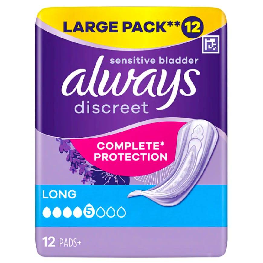 Always Discreet Incontinence Pads Long 12 st