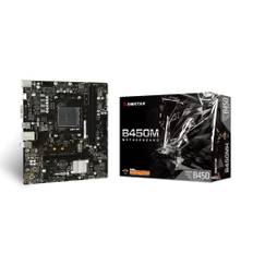 BIOSTAR AMD B450 chipset MicroATX motherboard compatible with Ryzen 5000 equipped with 15pin terminal Ver series, HDMI/D-Sub [B450MH 6.4]