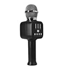 Karaokemikrofon, Bluetooth Handhållen Professionell Bärbar KTV Karaokemikrofon för Flickor Pojkar Vuxna (svart)
