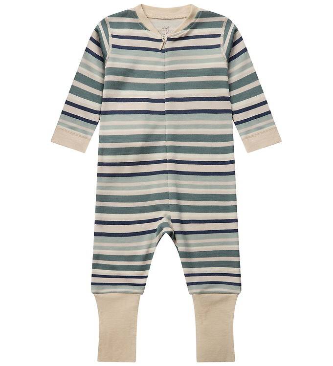 Hust and Claire Pyjamasdräkt - HCManu Multi - Ull - Franska Oak - Hust and Claire - 1 år (80) - Pyjamasdräkt