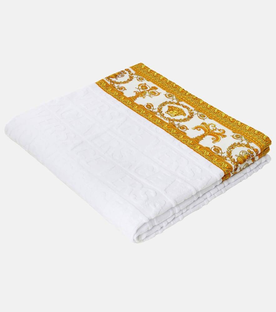 Versace Home Versace Allover cotton terry beach towel