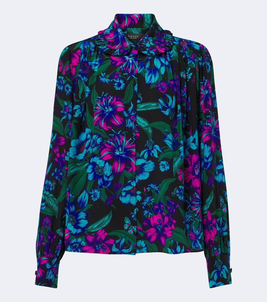 Gucci Camisa Gucci Flora de seda - multicolor - S