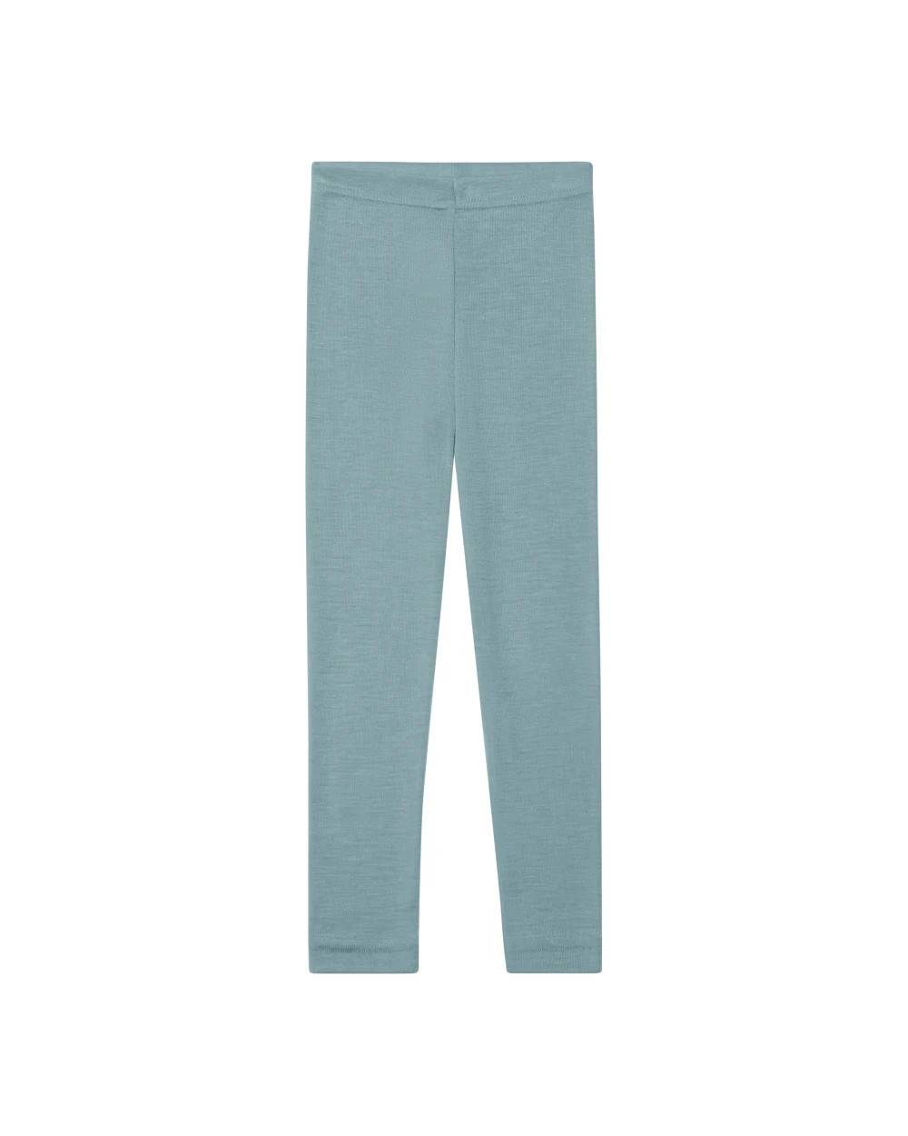 Barnleggings i 70/30 ekologisk merinoull/silke – Mountain Blue