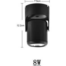 Anjoet 8w 15w ultraviolett ljus led spotlight 110v 220v uv lysrör 395nm svart ljus violett lampor prom belysning - 8w / Eu-kontakt