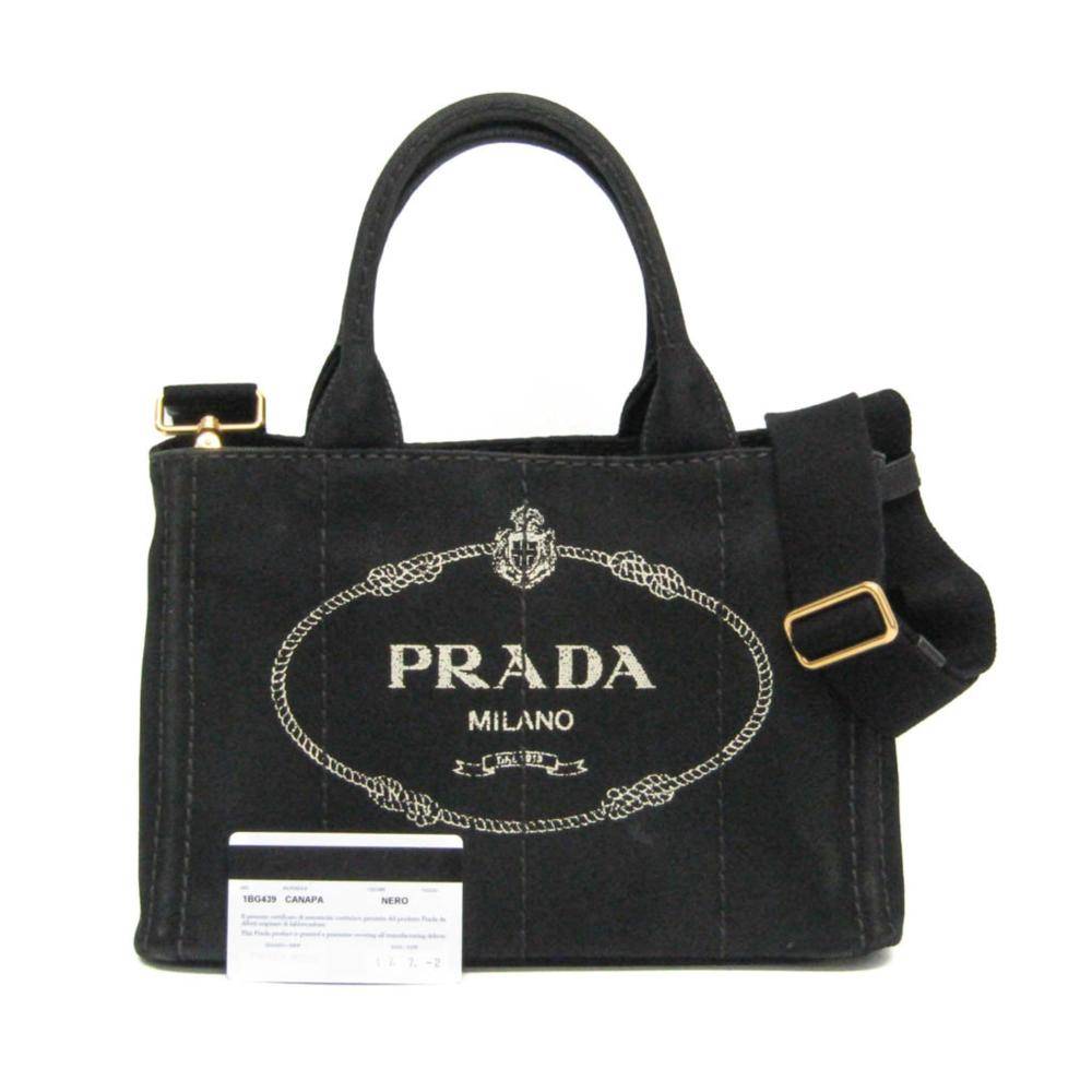 Prada Vintage Prada Canapa Tote L 19cm x W 28cm x D 15cm - Totebags hos Magasin.