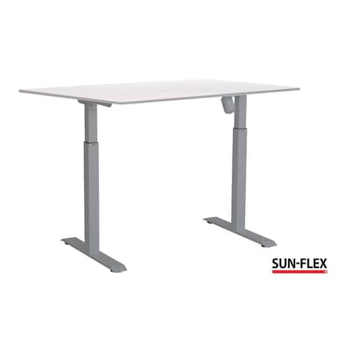 SUN-FLEX Bord II höj/sänk 120x80 grå/vit