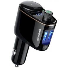 Baseus FM-sender / Bluetooth MP3-afspiller S-06 til bil - Sort