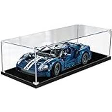 Funshake Teca för Lego 42154 Technic Ford GT, dammsäker akryl skyltfönster plexiglas akryl displayfodral ( ingår ej modell)