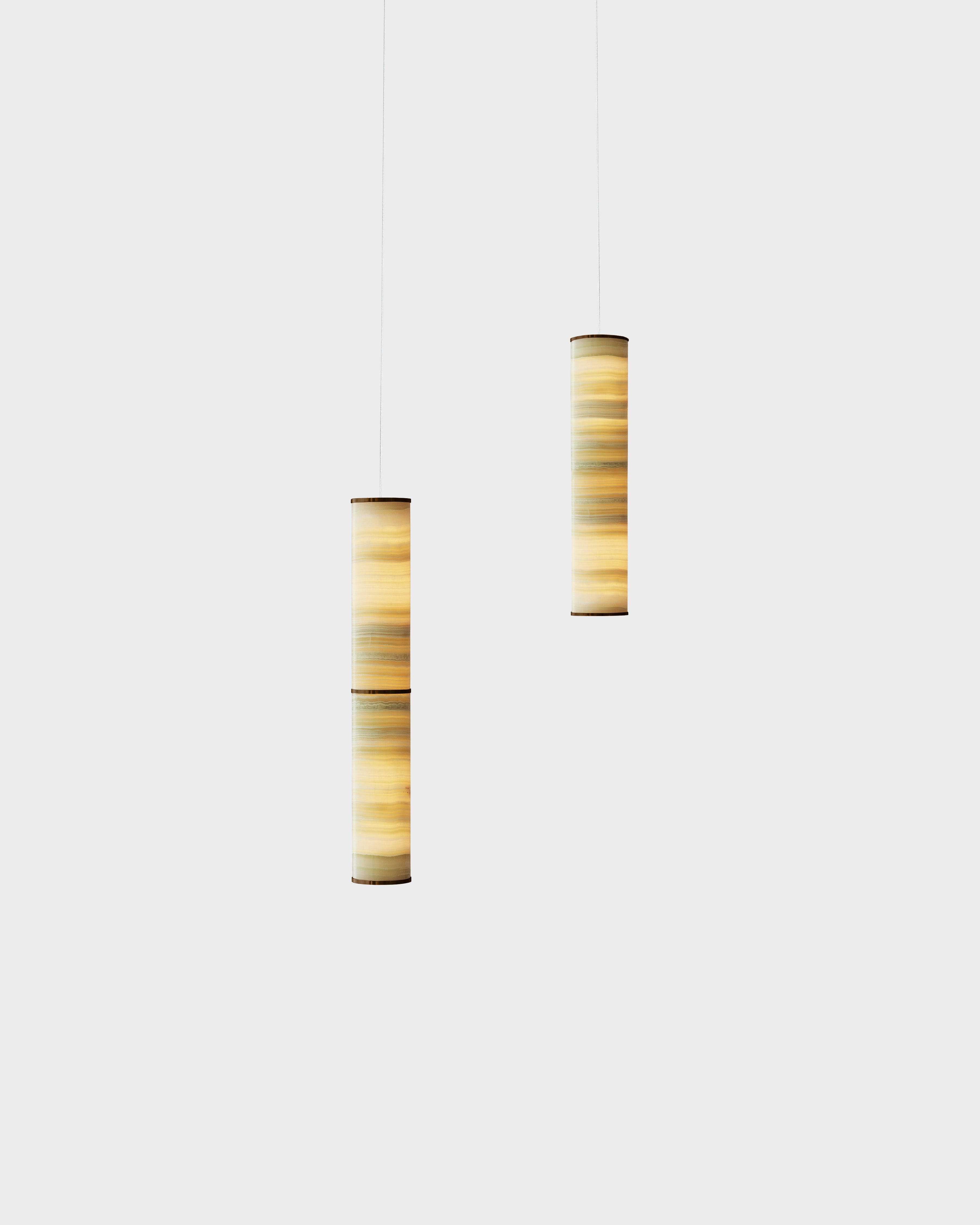 Pars Cluster 2 pendel fra Anour Browned Brass / Mix Onyx - Jacobsen Plus