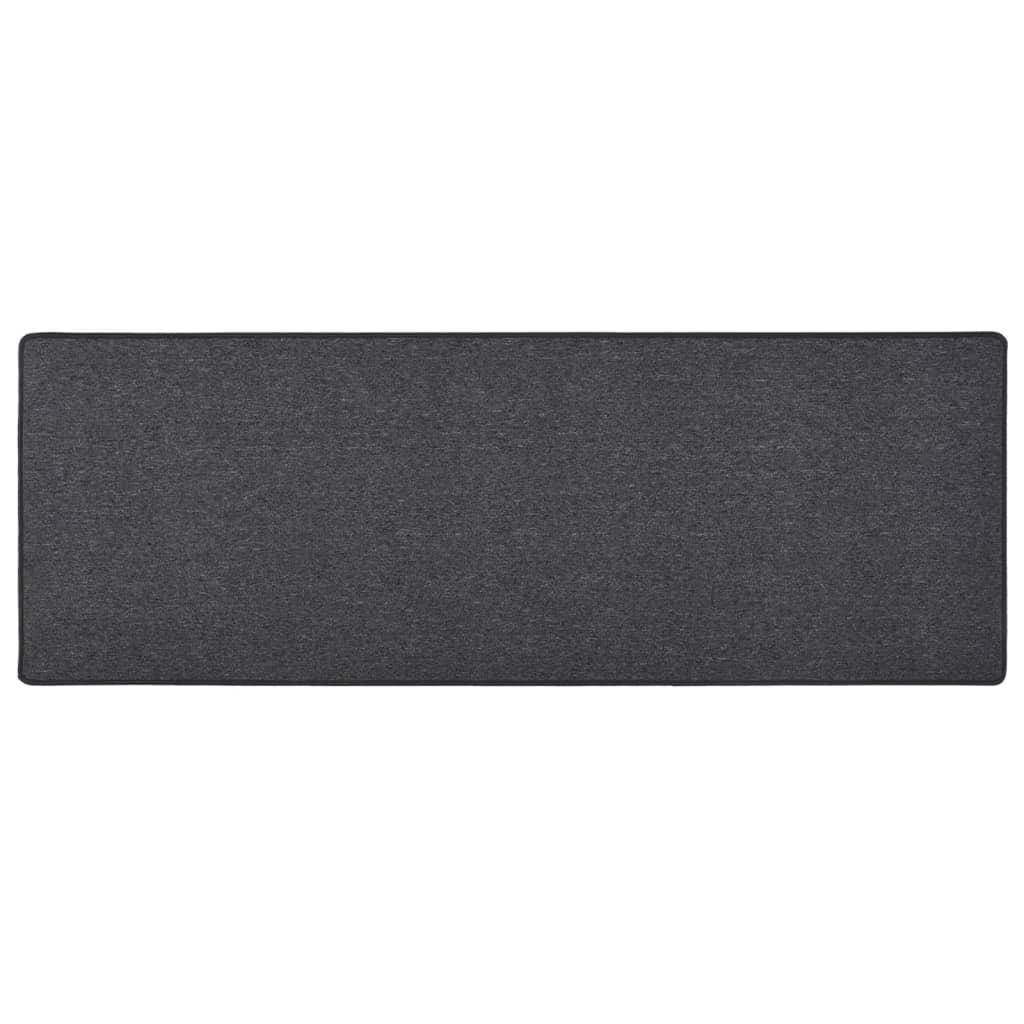 Tæppeløber 80×250 cm - antracitgrå, tuftet PP