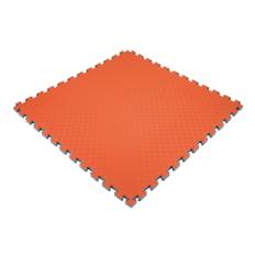 Fitnessgulv - EVA-skum - Orange/Grå - 1 m2 - 2,2 cm.