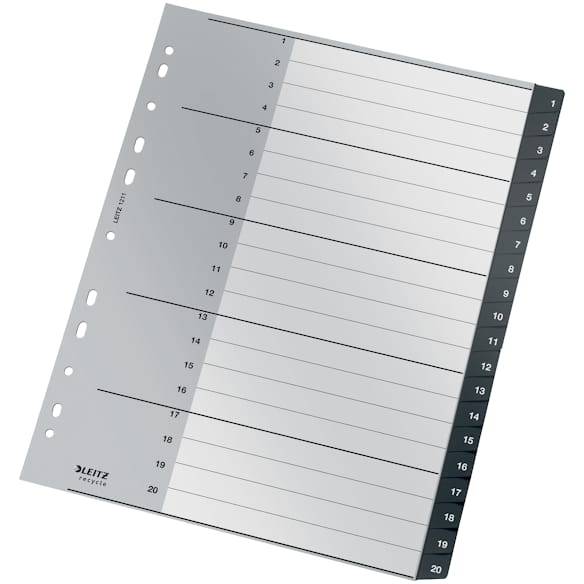 Register Leitz Recycle 1-20 A4 PP 10st