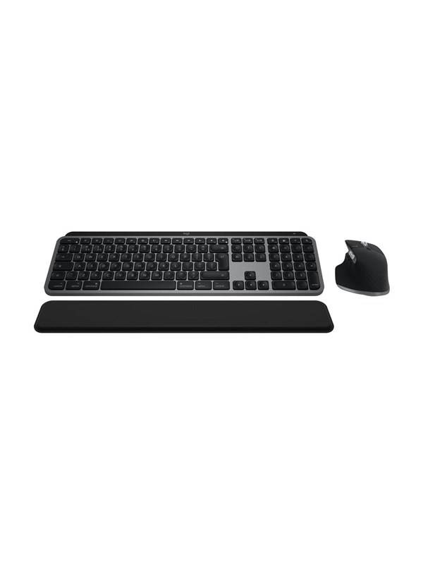 Logitech Master Series MX Keys S Combo for Mac - Tastatur & Mus set - Schweizisk - Svart