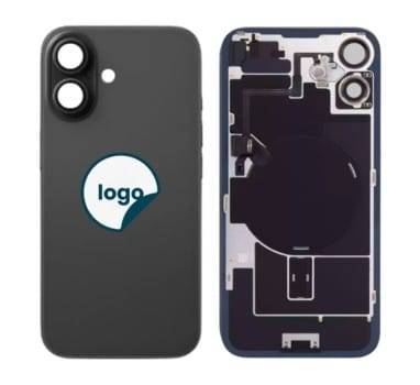 iPhone 16 bagglas med kameralinse + metalplade+Trådløs oplader flex+Magsafe magnet+Flashlight flex OEM