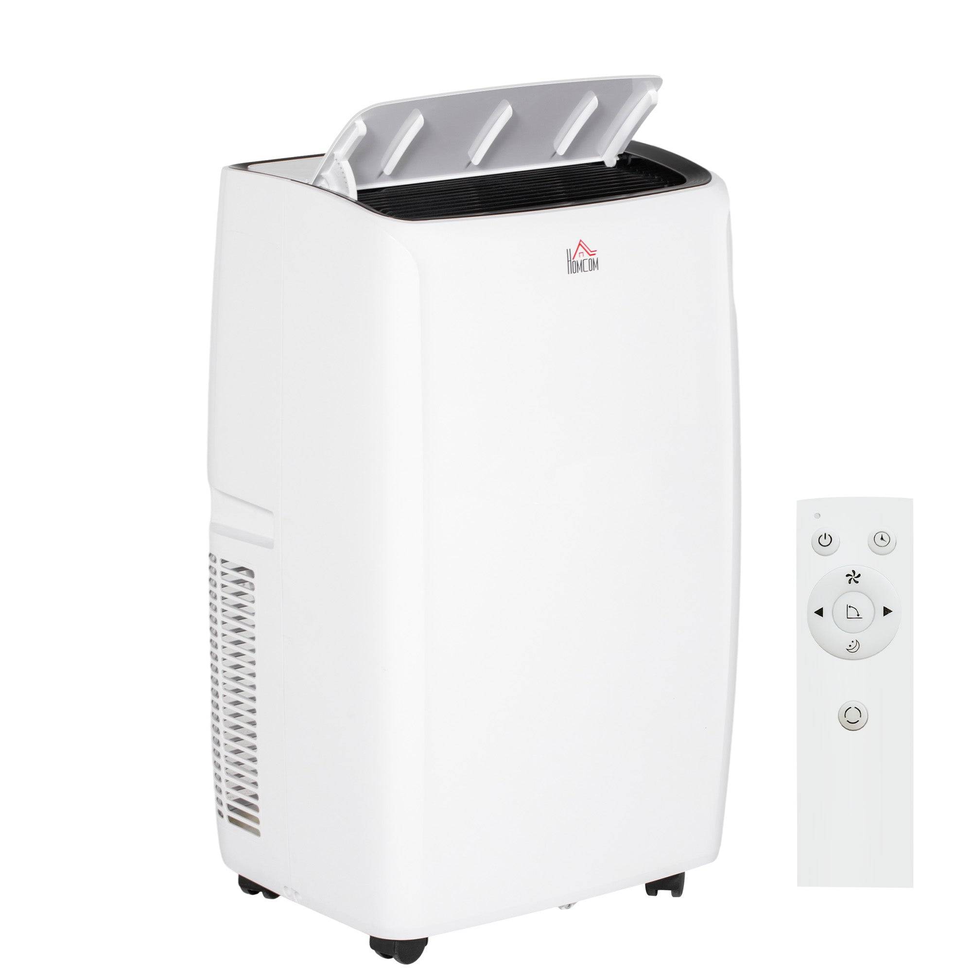 HOMCOM 14,000 BTU Mobile Air Conditioner, with LED Screen - White