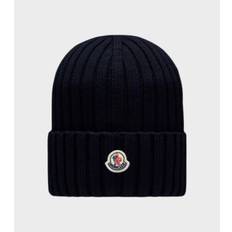 Ribbed Logo Beanie Navy - ONESIZE