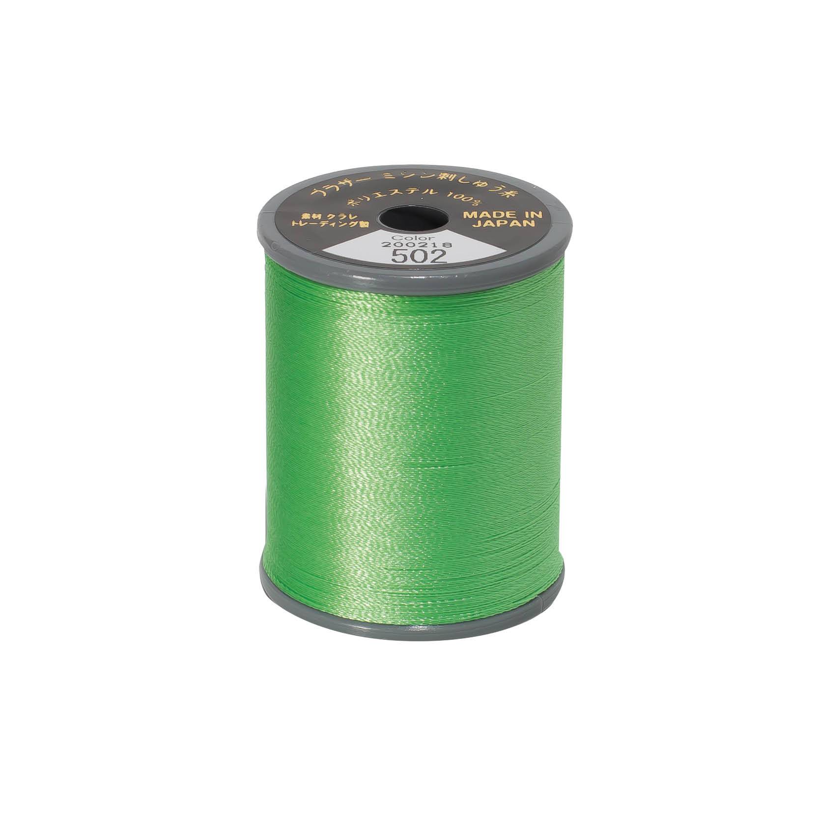 Brother satin-finish broderitråd - 502 Mintgrøn