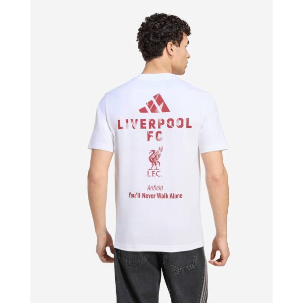 LFC adidas Mens 26/27 Stadium Graphic Tee White