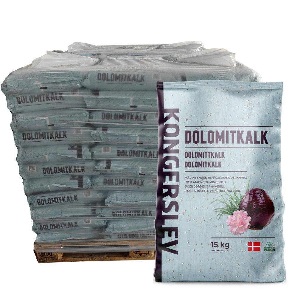 Kongerslev Dolomitkalk 10% Mg HEL PALLE afhentet.
