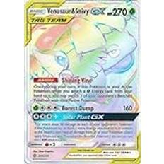 Venusaur & Snivy GX 249/236 hemligt sällsynt Pokémon-kort (SM Cosmic Eclipse) + TitanCards® Toploader