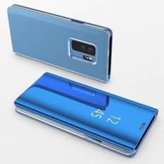 Blue Mirror Flip Case for Samsung Galaxy S20 - Clear View Protective Cover Case Phonillico®
