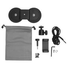Magnetic Action Camera Mount with 360 degrees Ball Head Aluminum Alloy Double Magnet Action Camera