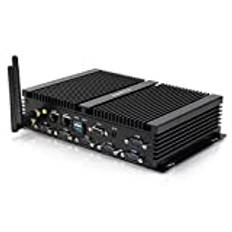 Mini PC windows 10 Pro Core i5 4200U,Mini Dator 16G RAM 512G SSD, Micro PC HDMI VGA Dubbla 2.5G LAN RS232/485 COM, Wi-Fi BT4.0 USB3.0 3G/4G SIM Spår ALLASONE