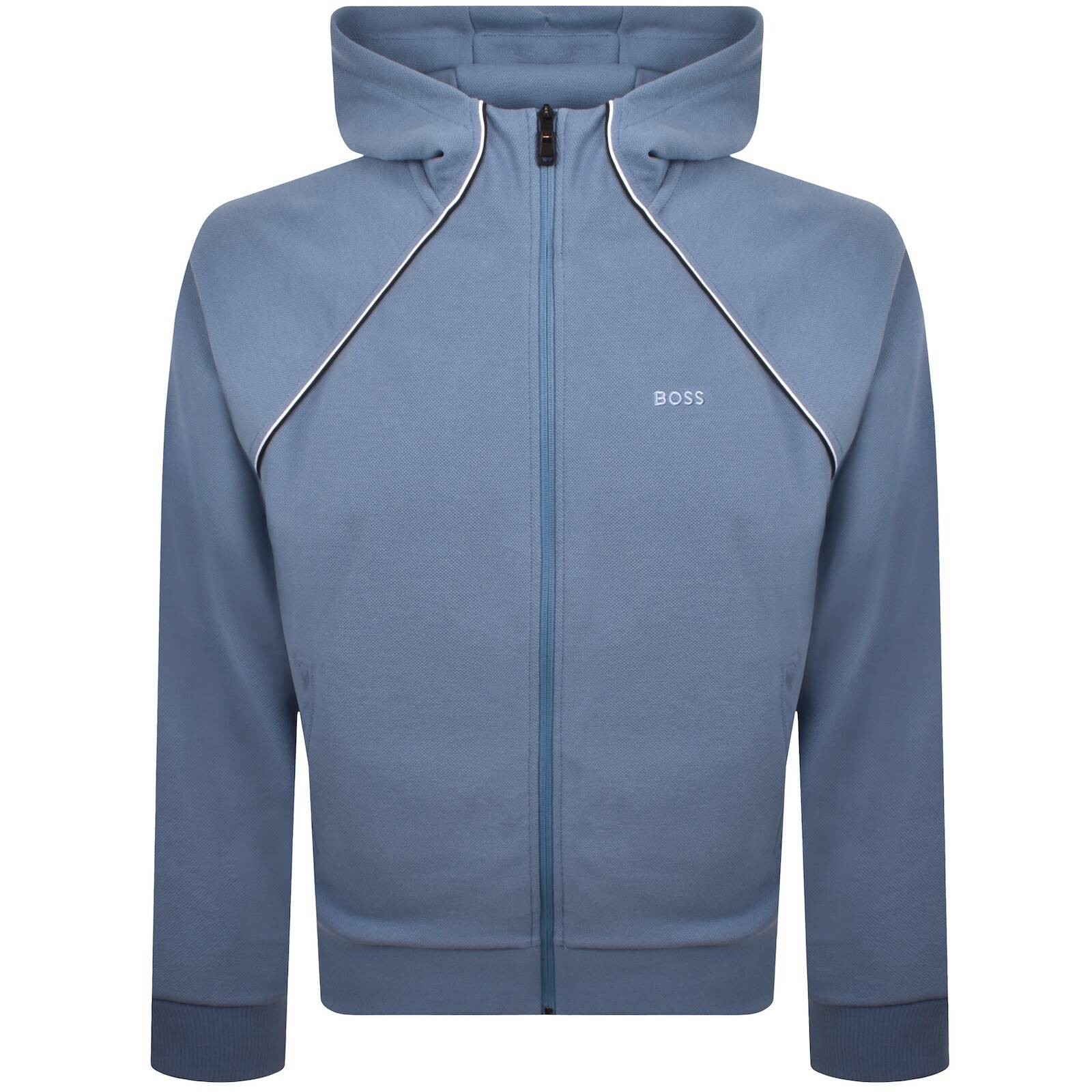 BOSS Saggy Full Zip Hoodie Blue