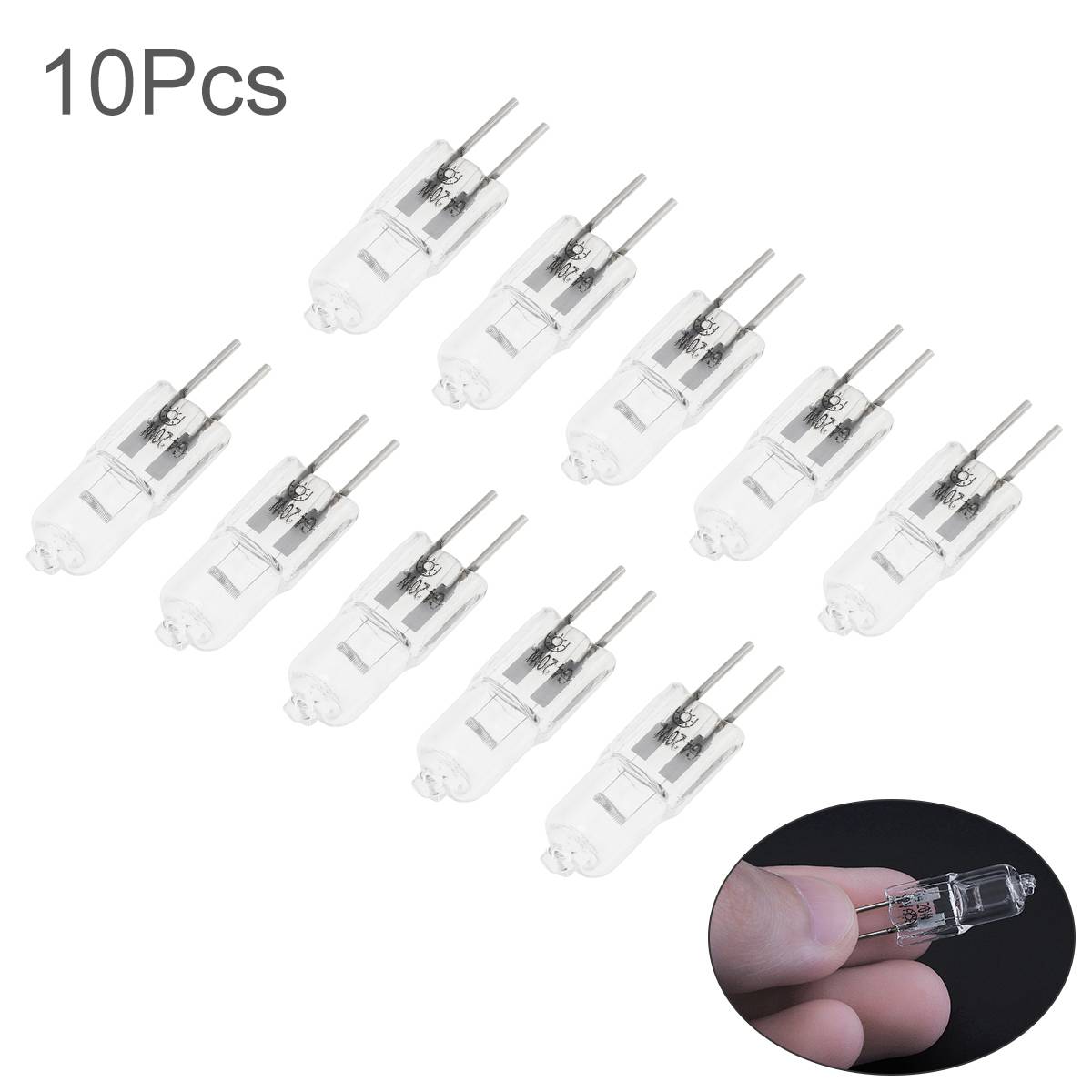 10pcs G4 Halogen Light Bulbs 12V/24V/220V 10W/20W/35W Long Life Capsule Lamps Warm White Clear Bulbs,G4 Halogen Light Bulbs