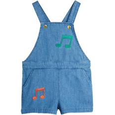 Mini Rodini Hängselbyxor - Denim - Obs - Blå - Mini Rodini - 4-5 år (104-110) - Hängselbyxor