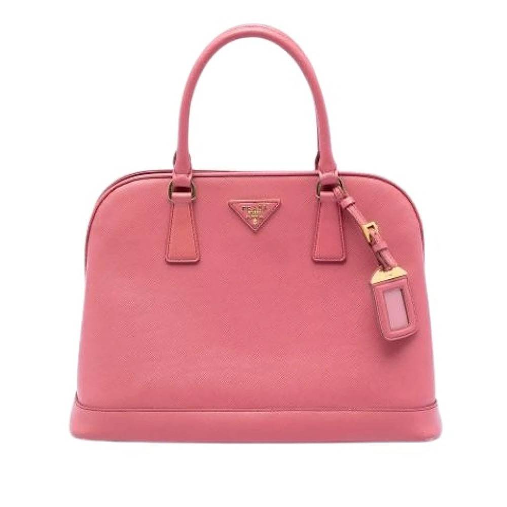Prada Vintage Pre-owned Læder Håndtaske - Vintage - Dame - Lyserød - ONE SIZE - Læder