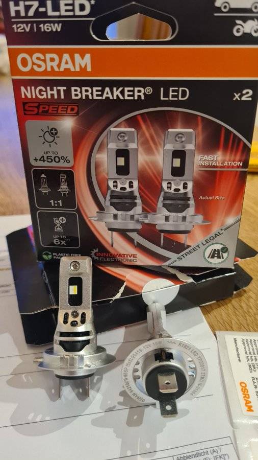 OSRAM Night Breaker LED H7-LED 12V 16W