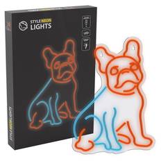 Manta Style Neon Lampe - Fransk Bulldog