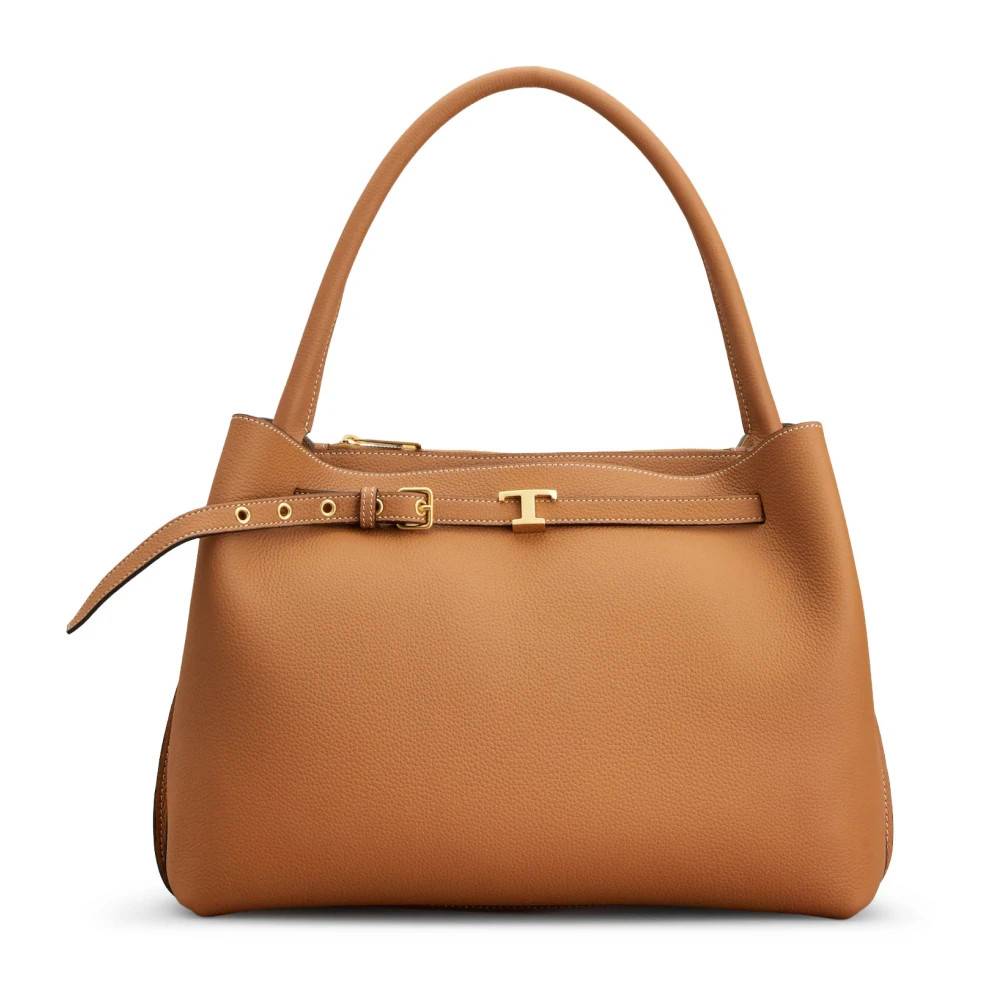 Tod's T Timeless Håndtaske - Tasker - Dame - Brun - ONE SIZE - Læder