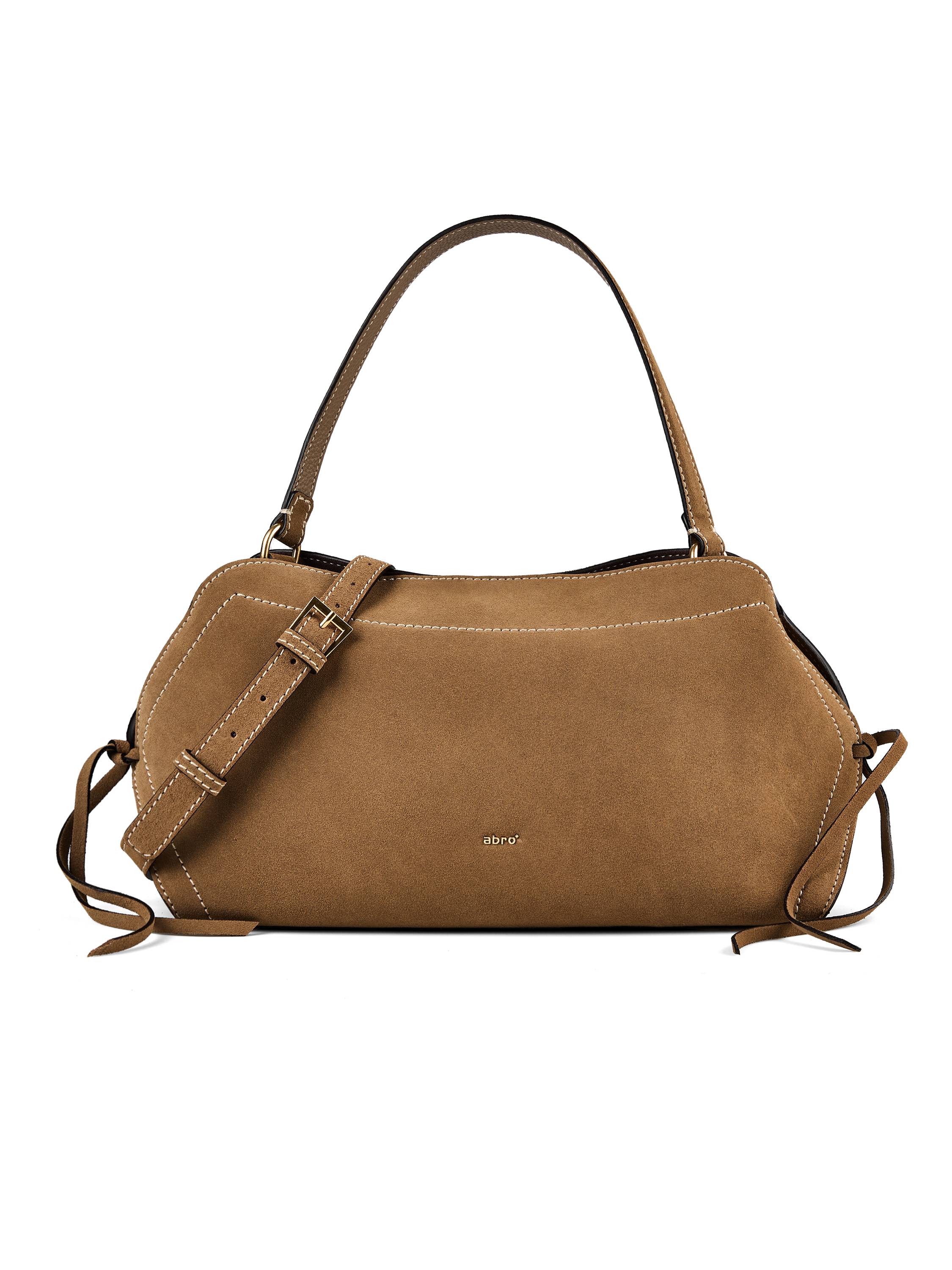 abro Necessity Skuldertaske Læder 40 cm  Brun