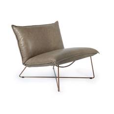 Jess Design Earl Low Back Lounge Chair - Bonanza Dark Tan