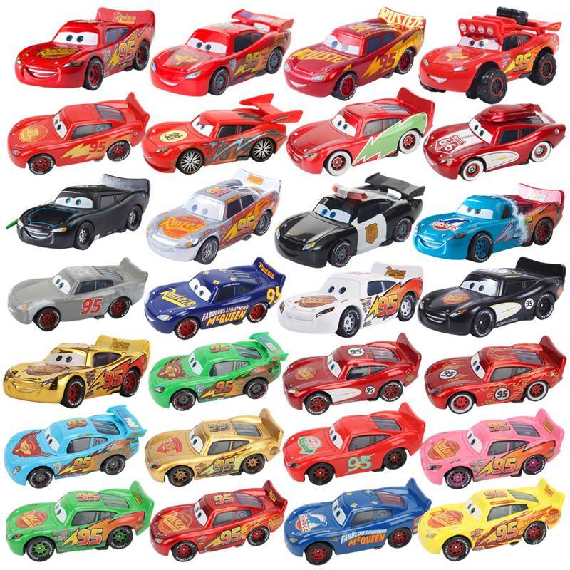 Pojkes Bil Leksak Pixar Bilar Hela Serien Racing Blixten McQueen 1:55 Metall Tryckgjutning Bil Barn Leksaksbil Julklapp