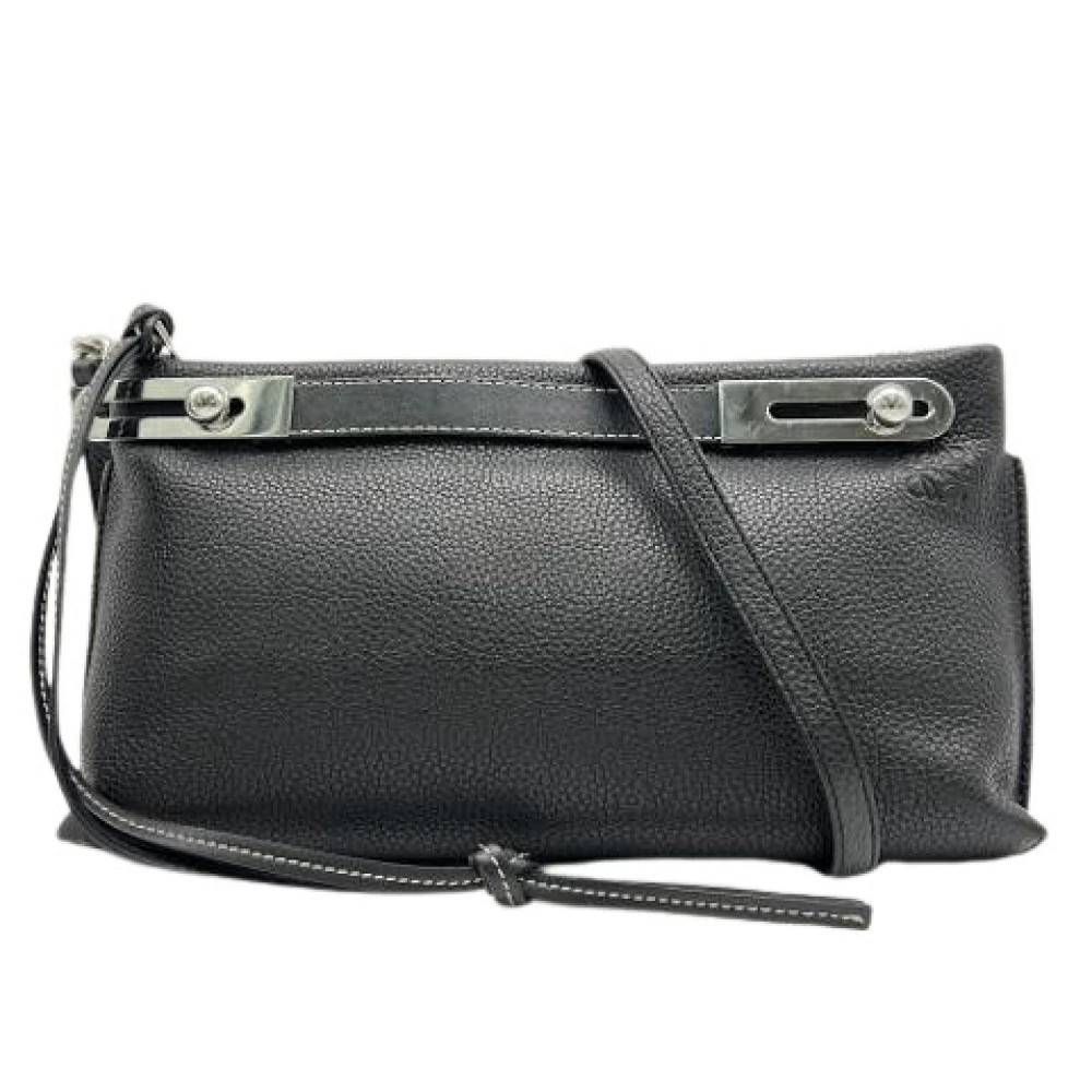 Loewe Pre-owned Pre-owned Skuldertaske - Vintage - Dame - Sort - ONE SIZE - Uld