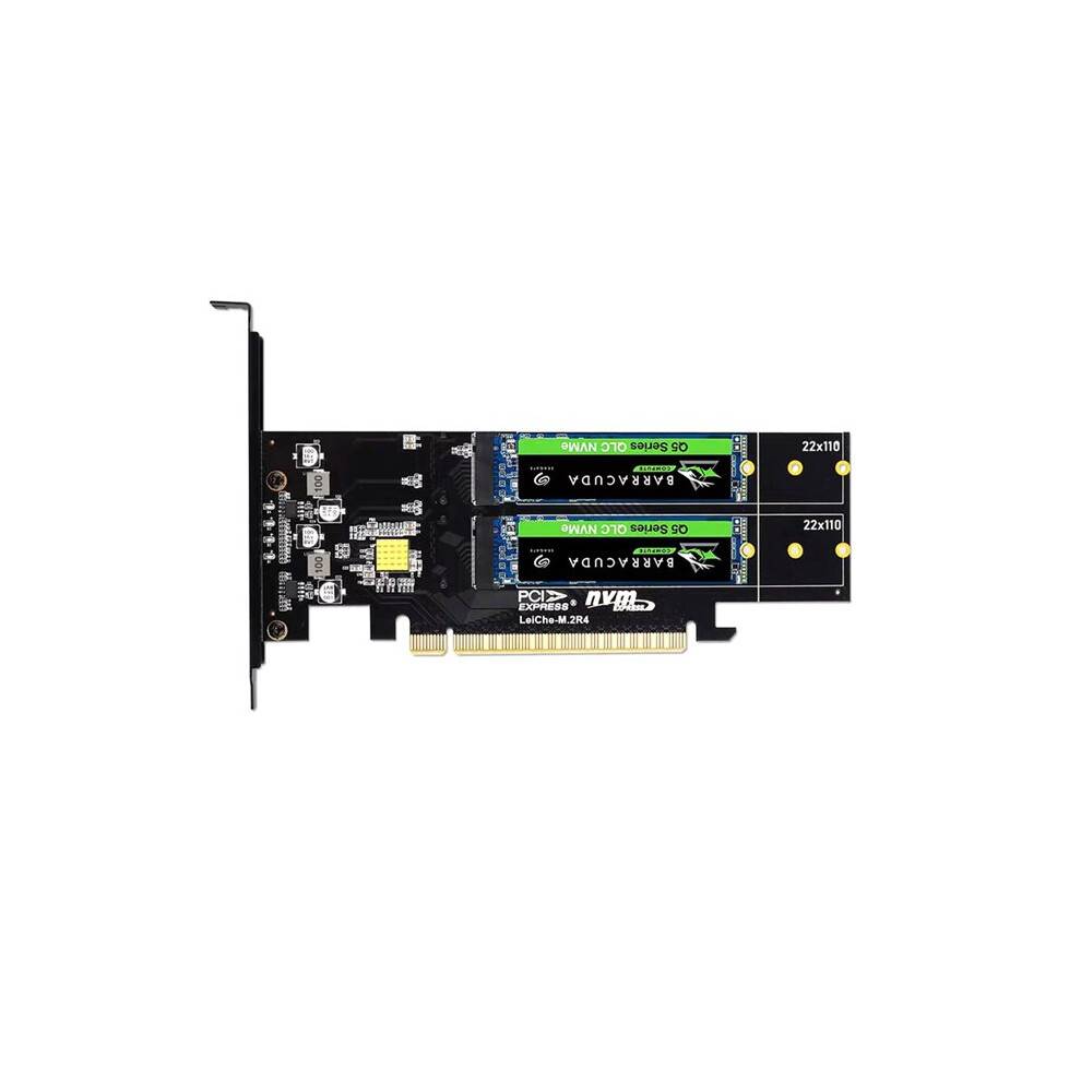 PCIE4.0 X16 to 4xNVME M.2 Expansion Card M.2 SSD GEN4 PCIe4.0 PC Motherboard X1 X4 X8 X16 Expansion Card