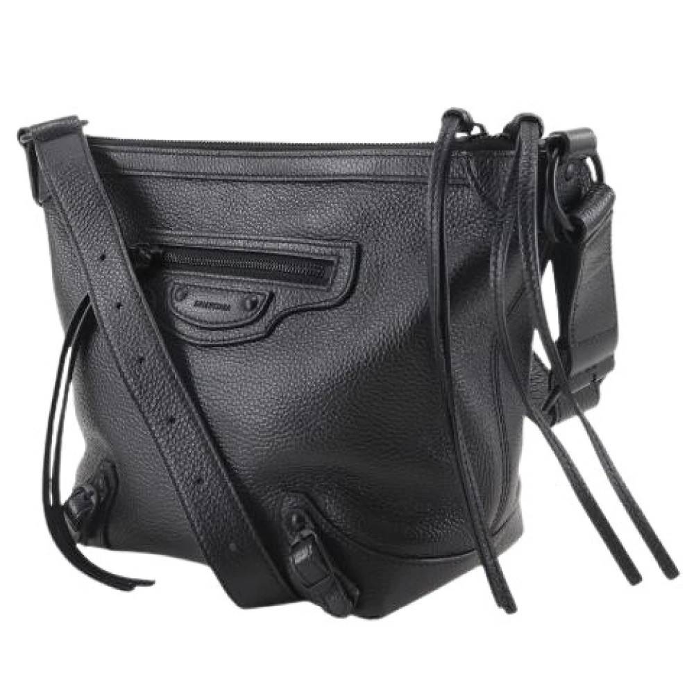 Balenciaga Vintage Pre-owned Neo Classic Hobo Calf Skuldertaske - Vintage - Dame - Sort - ONE SIZE - Uld