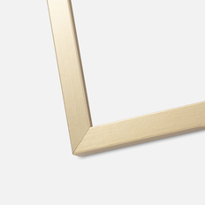 Ramme Trendy Guld 45x60 cm - Passepartout Sort 35x50 cm