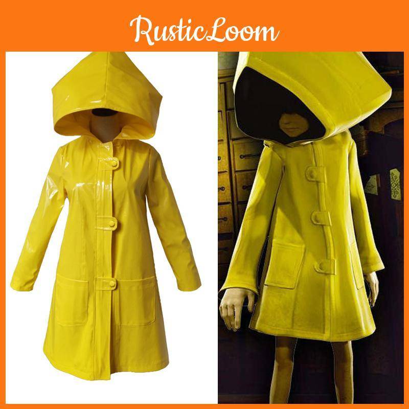 Bekväm Little Nightmares 2 Six Cosplay-dräkt Gul Jacka För Karnevaler cm yellow