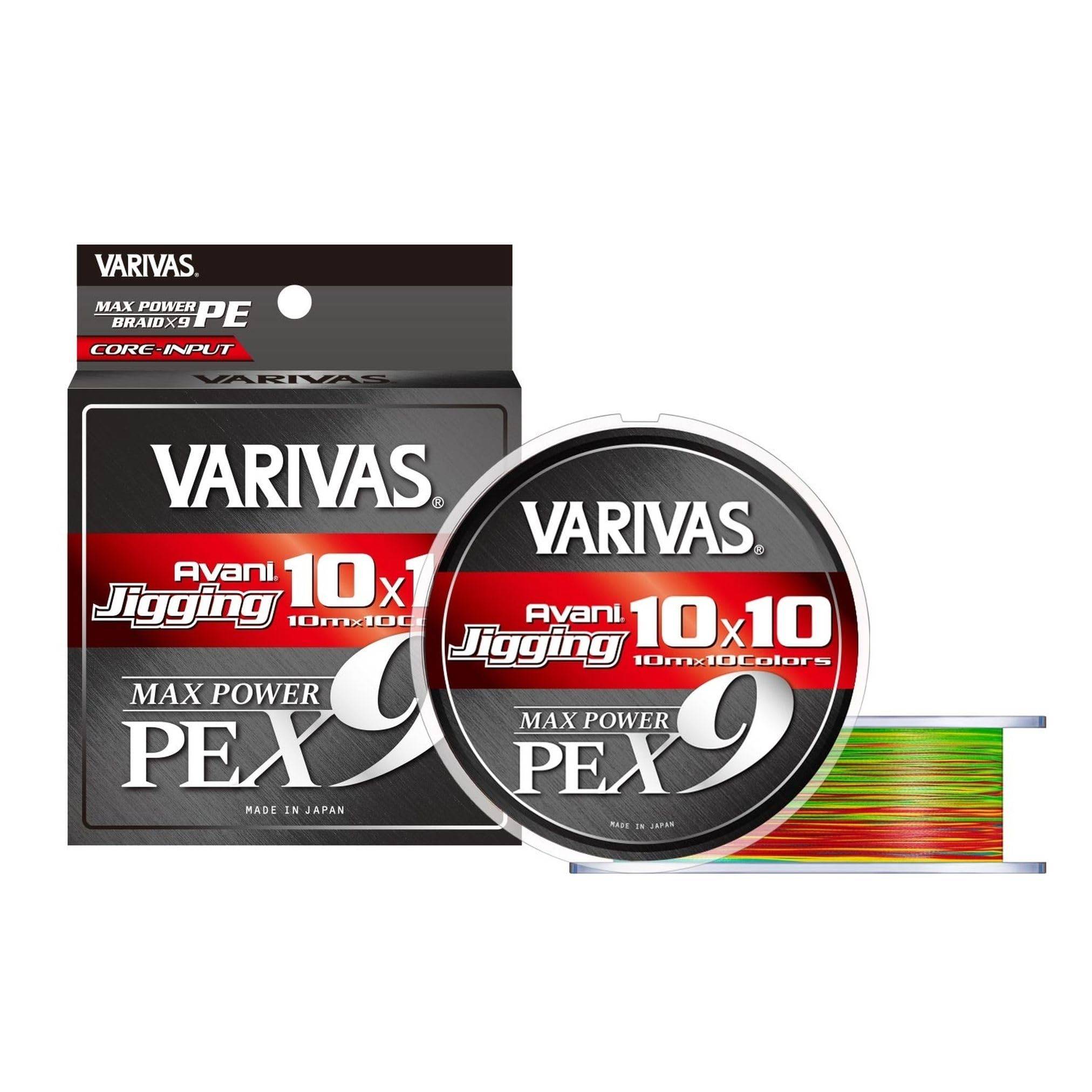 VARIVAS PE Avani Jigging Max Power PE 9-Strand Line, 10x10, X9, 300m, 0.6