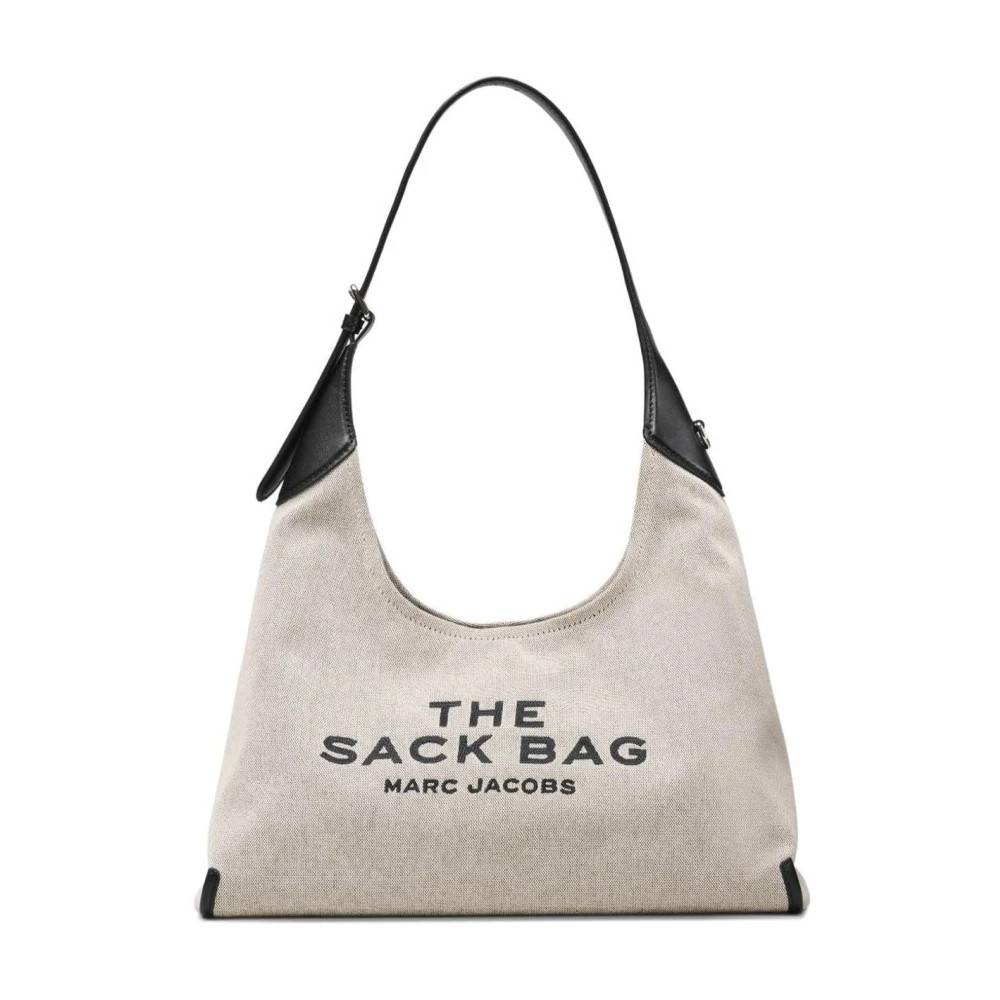 Marc Jacobs The Sack Bag Canvas Tote - Tasker - Dame - Grå - ONE SIZE - Læder